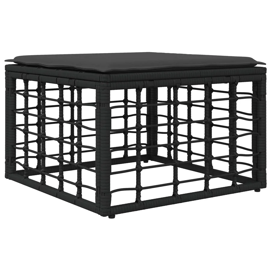Ensemble de canapés d'extérieur Noir Polyester - 5