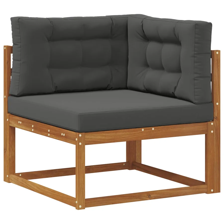 Ensemble de canapés d'extérieur 8 pc Naturel et Anthracite - 4