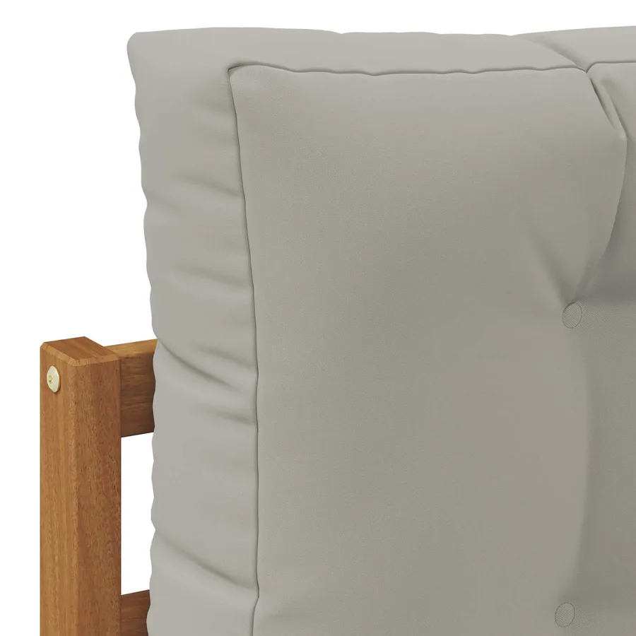 Ensemble de canapés d'extérieur 5 pcs Naturel et Gris clair - 5