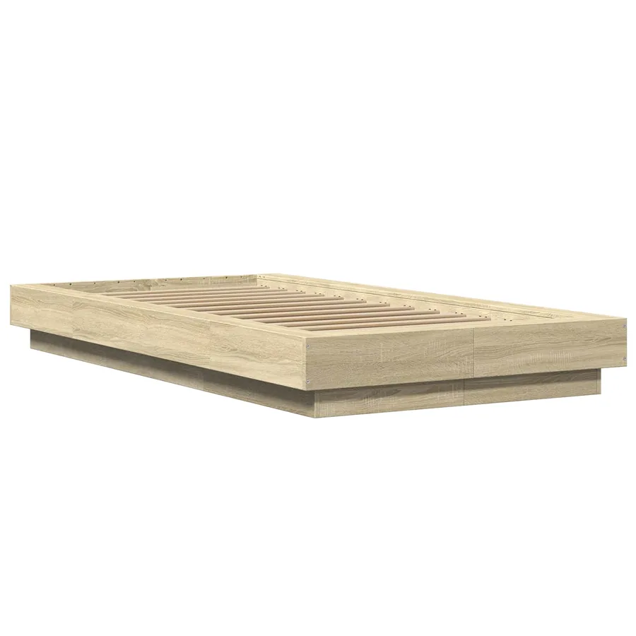 Cadre de lit au sol Chêne Sonoma 80 x 210 cm Bois d'ingénierie - 3