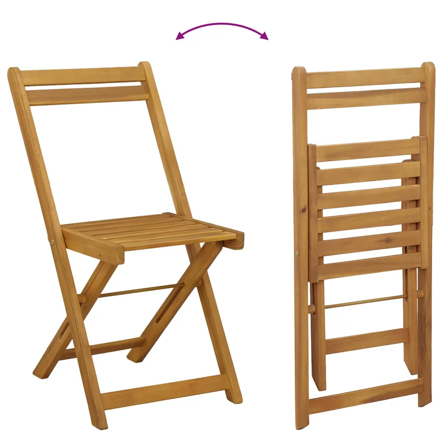 Chaises de bistrot d'extérieur 4 pcs Crème blanc - 11