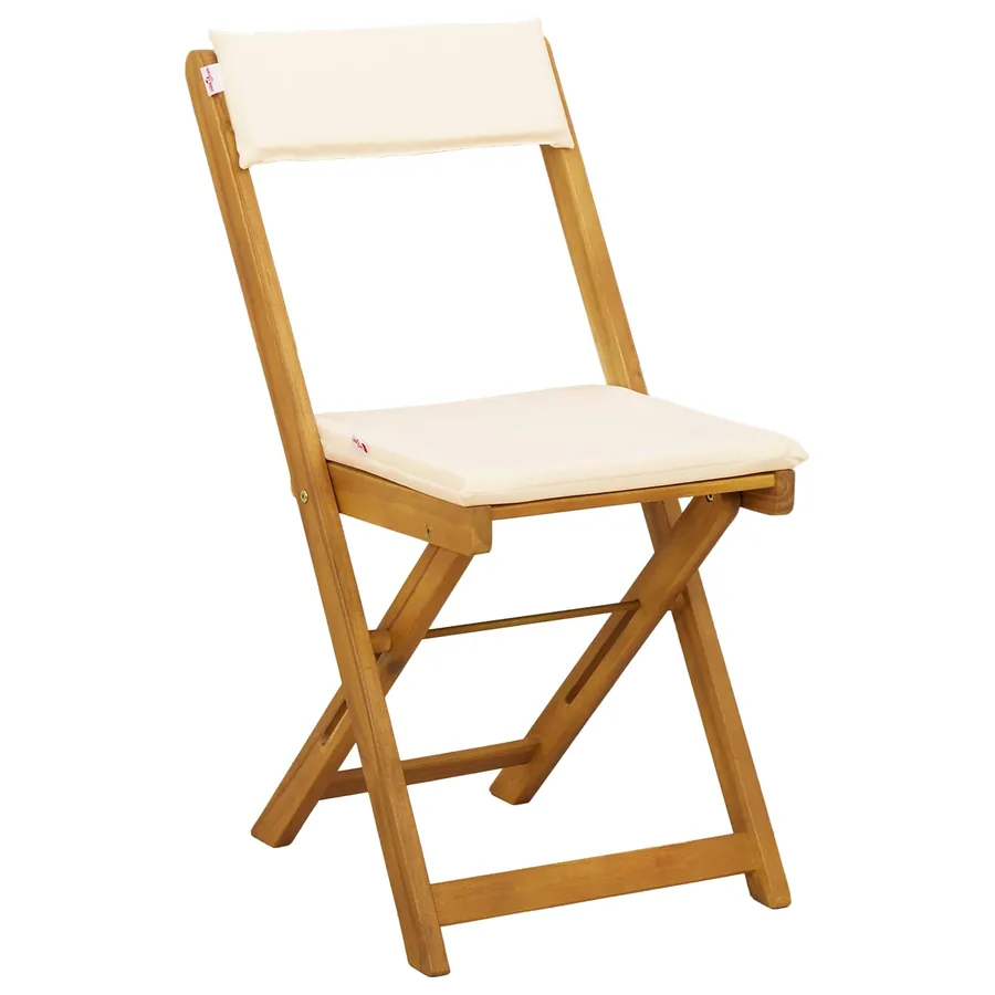 Chaises de bistrot d'extérieur 4 pcs Crème blanc - 4