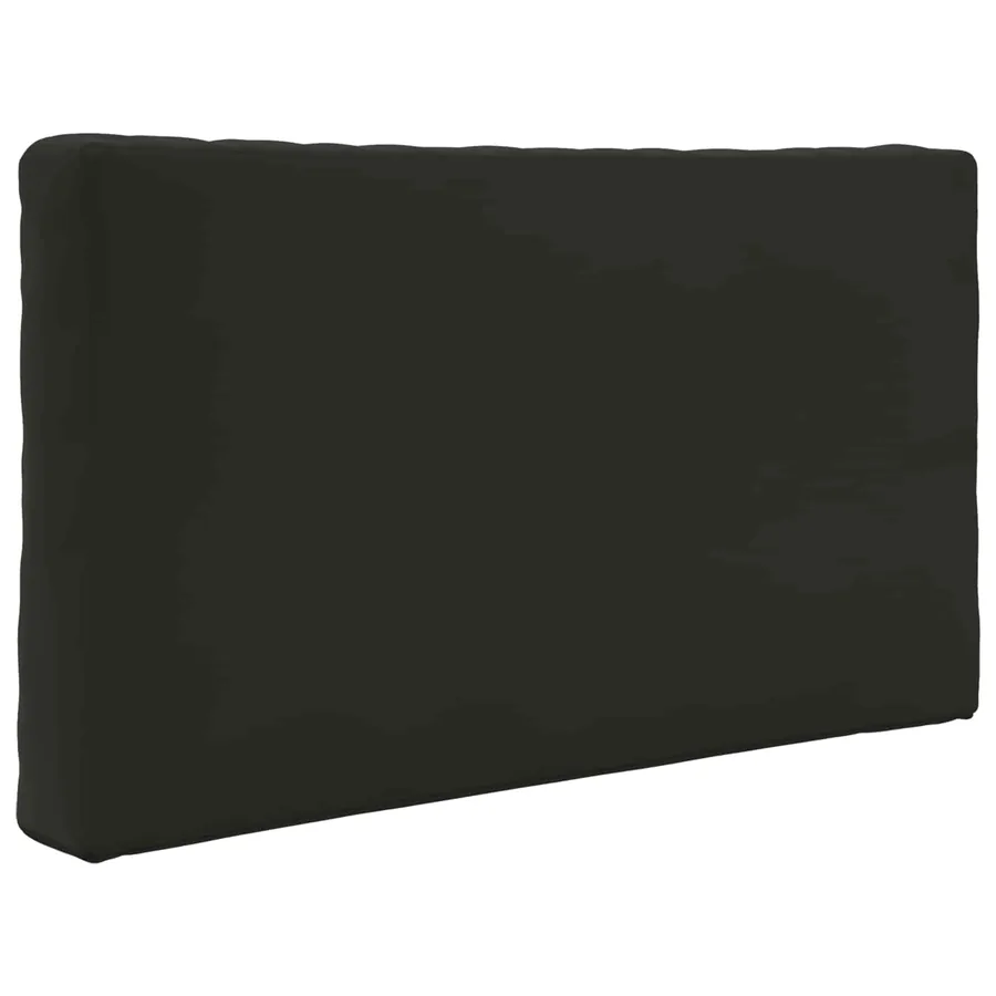 Coussin de canapé d'extérieur 3 pcs Noir Polyester - 5