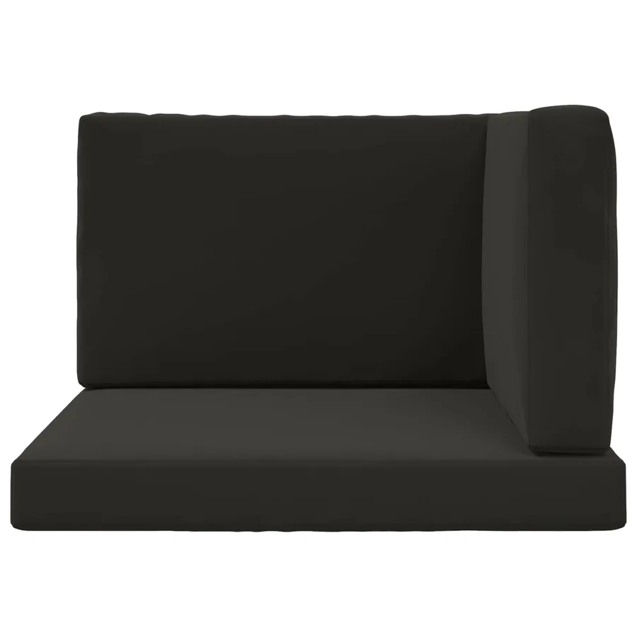 Coussin de canapé d'extérieur 3 pcs Noir Polyester - 6