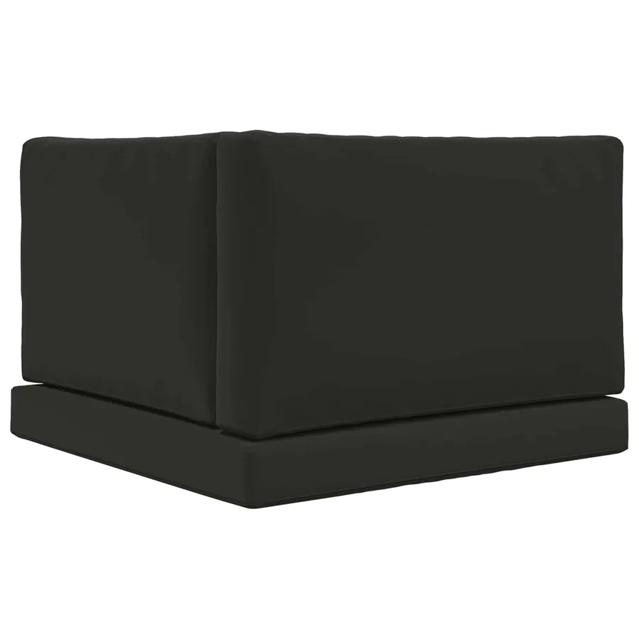 Coussin de canapé d'extérieur 3 pcs Noir Polyester - 7
