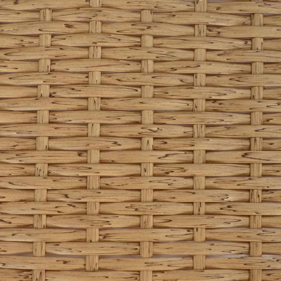 Ensemble de salle à manger pour jardin 4 pcs Nature et Blanc - 11