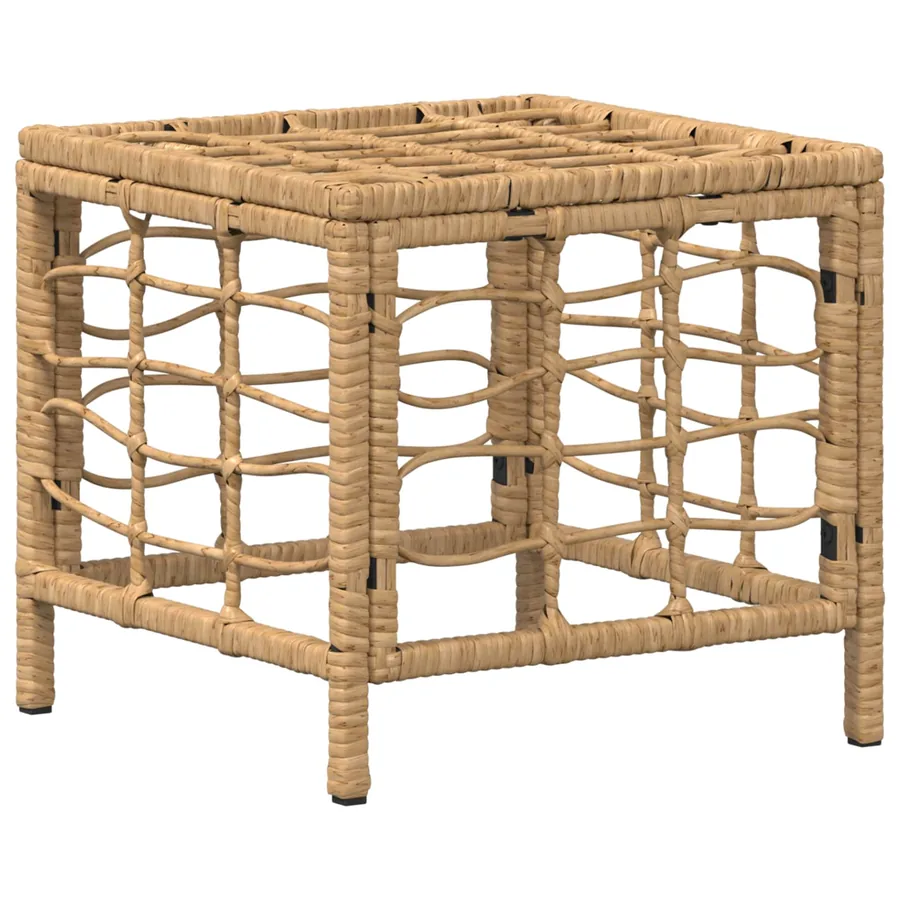Ensemble de salle à manger pour jardin 4 pcs Nature et Blanc - 6
