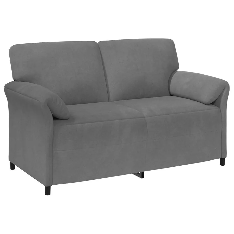 Sofa 2 places Gris foncé 158 x 83 x 95 cm Velours - 2