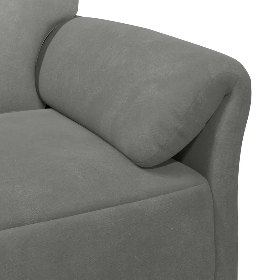 Sofa 2 places Gris foncé 158 x 83 x 95 cm Velours - 6