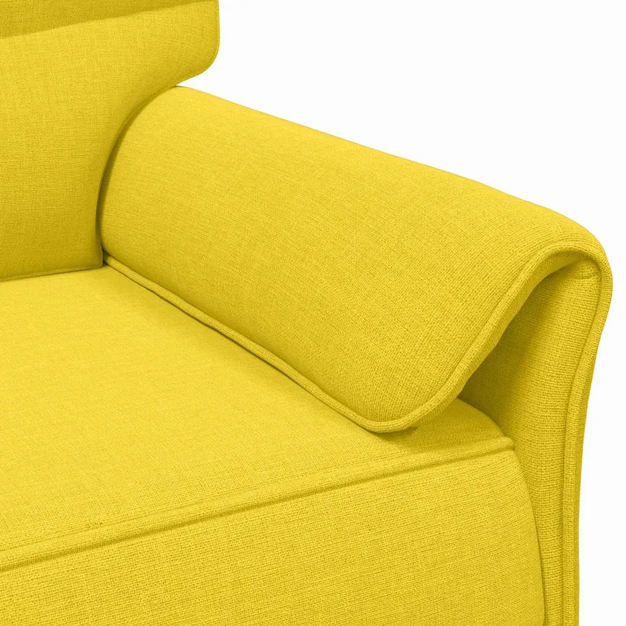 Canapé 100% polyester, cadre en métal, MDF, Contreplaqué - 6