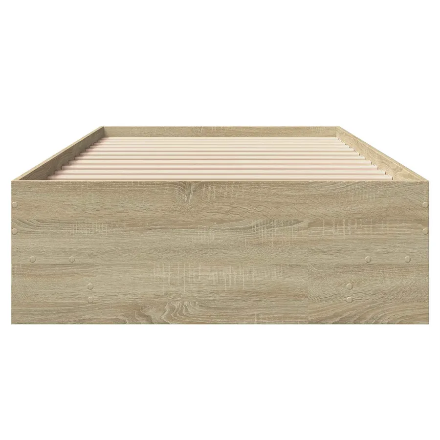Cadre de lit Chêne Sonoma 80 x 200 cm Bois d'ingénierie - 4