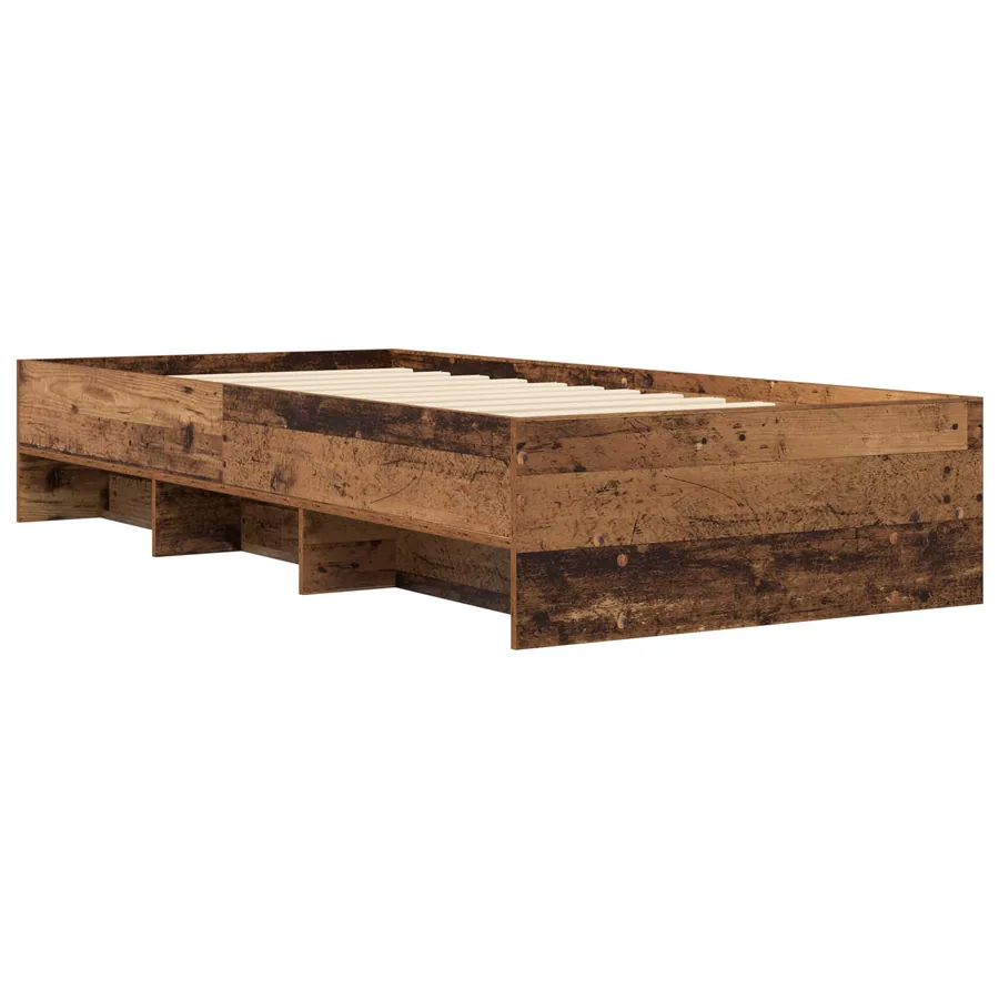 Cadre de lit Bois ancien 80 x 200 cm Bois d'ingénierie - 5
