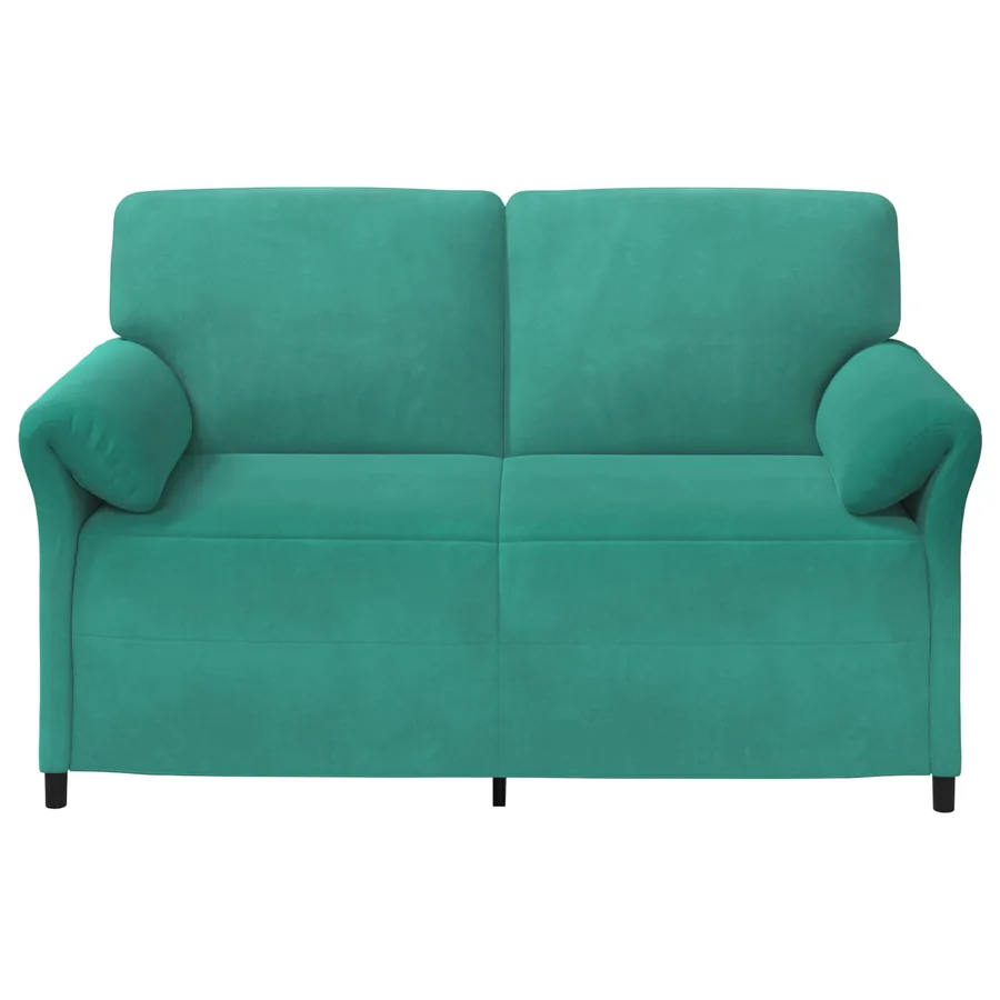 Sofa 2 places Turquoise 158 x 83 x 95 cm Velours - 3