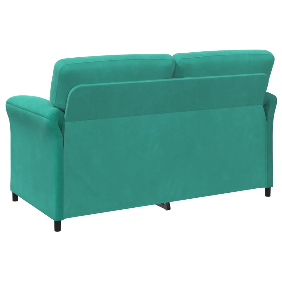 Sofa 2 places Turquoise 158 x 83 x 95 cm Velours - 5