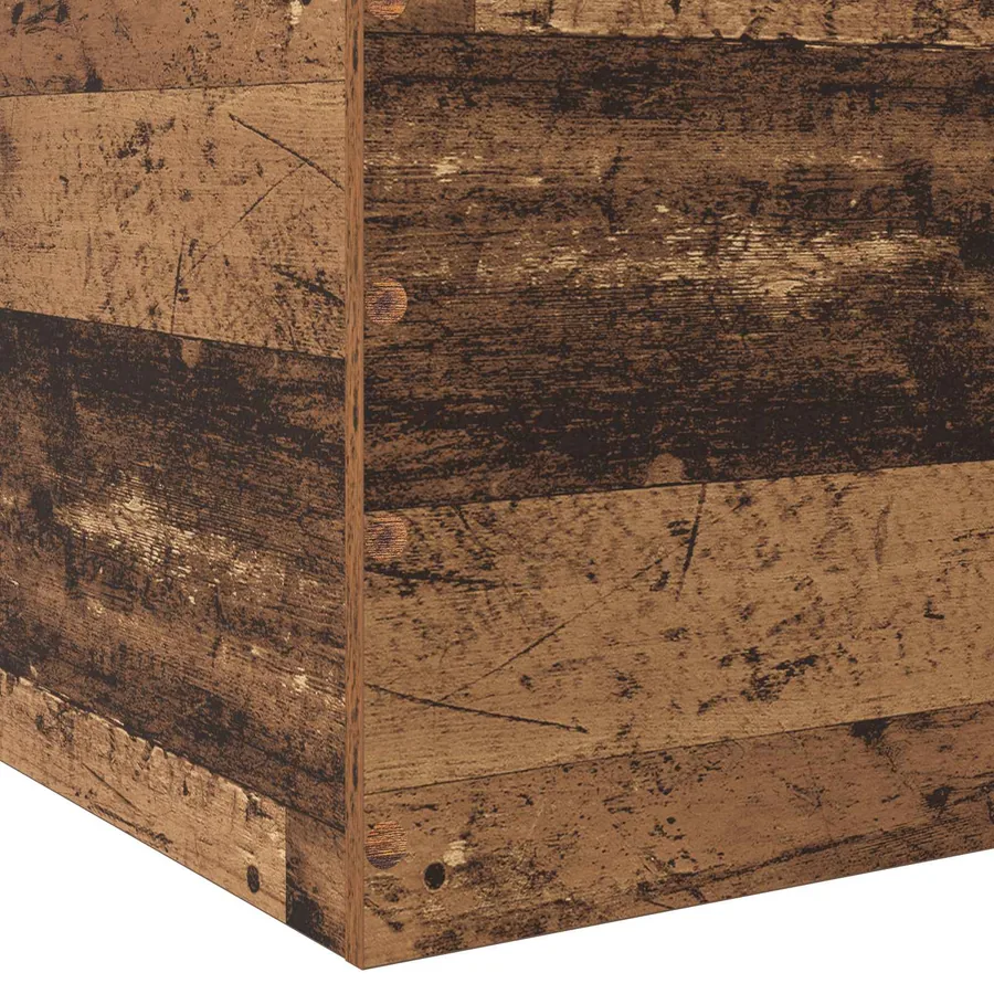 Cadre de lit au sol Bois ancien 80 x 200 cm Bois d'ingénierie - 5