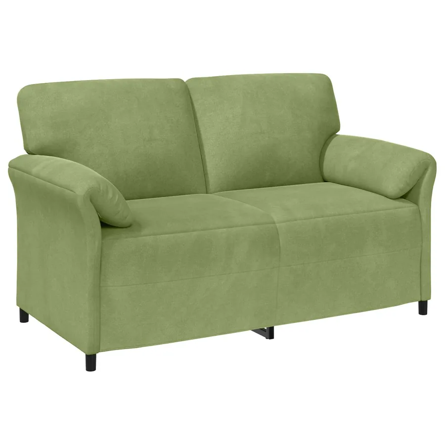 Sofa 2 places Vert clair 158 x 83 x 95 cm Velours - 2