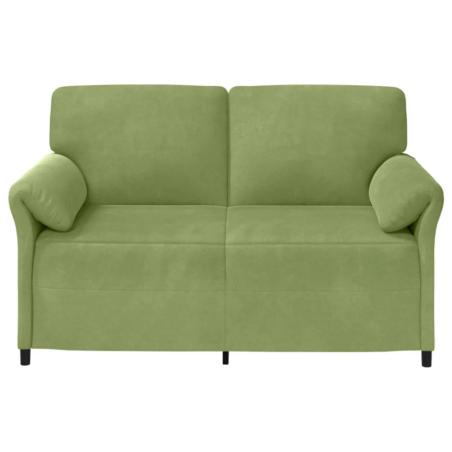 Sofa 2 places Vert clair 158 x 83 x 95 cm Velours - 3