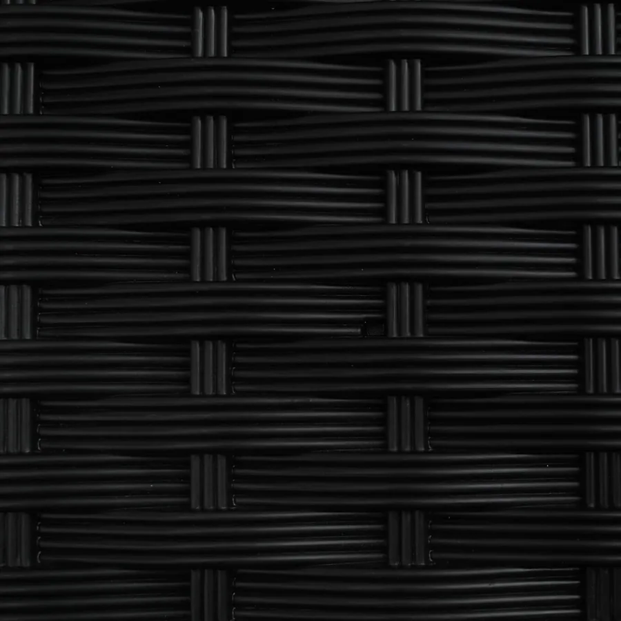 Lit Élevé avec Treillis et Toit Noir 124 x 40 x 123 cm PP - 7