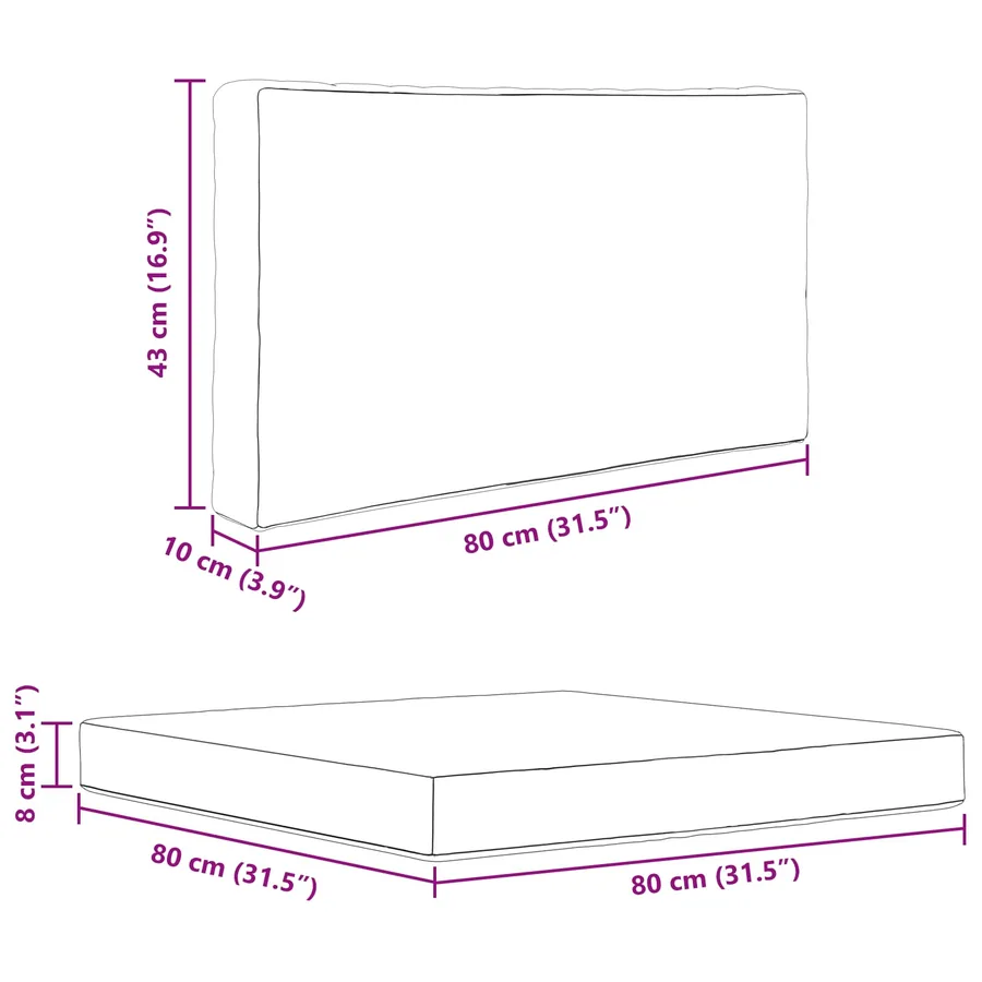 Coussin de canapé d'extérieur 3 pcs Gris Polyester - 11