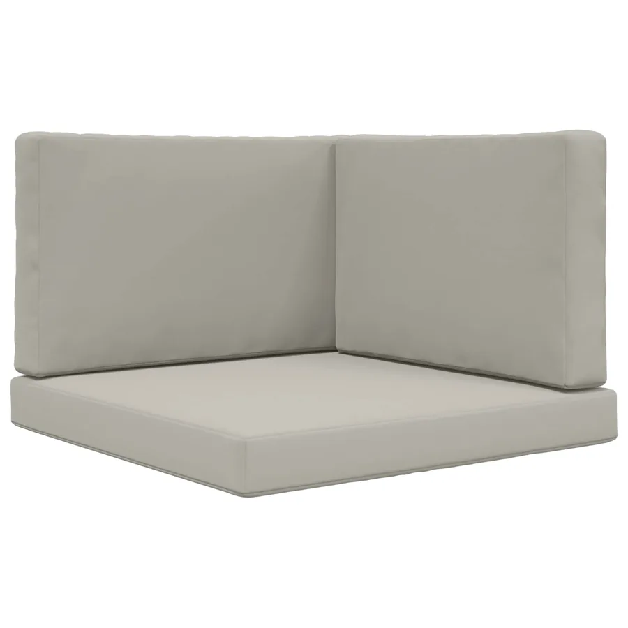 Coussin de canapé d'extérieur 3 pcs Gris Polyester - 2