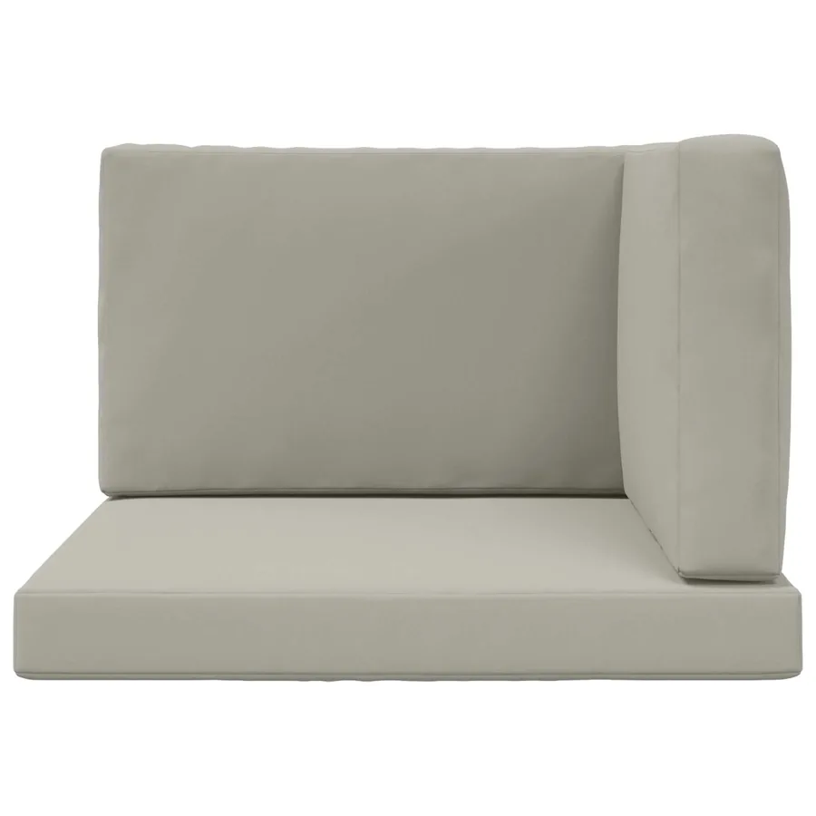 Coussin de canapé d'extérieur 3 pcs Gris Polyester - 6