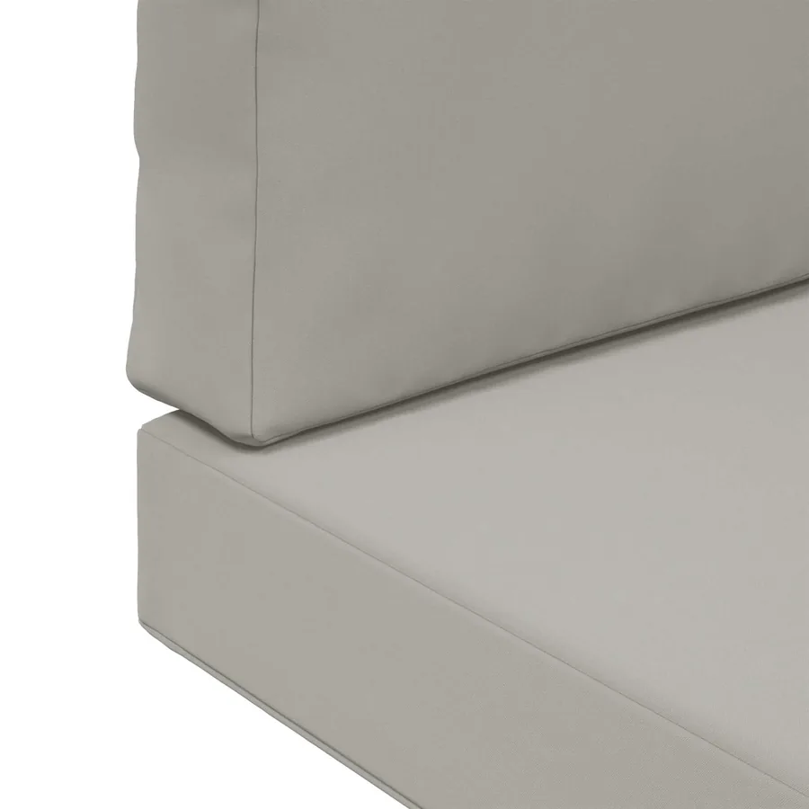 Coussin de canapé d'extérieur 3 pcs Gris Polyester - 9