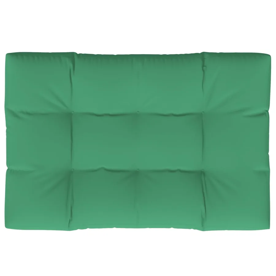 Coussin de palette vert 120x80x12 cm tissu - 2