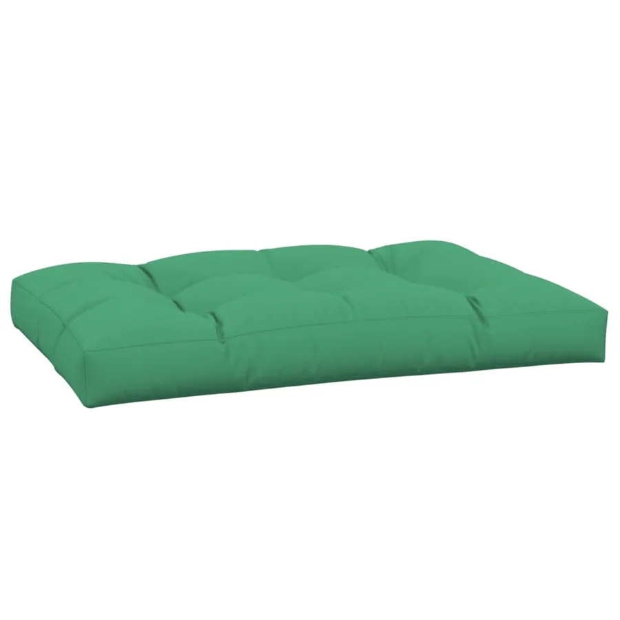 Coussin de palette vert 120x80x12 cm tissu - 4