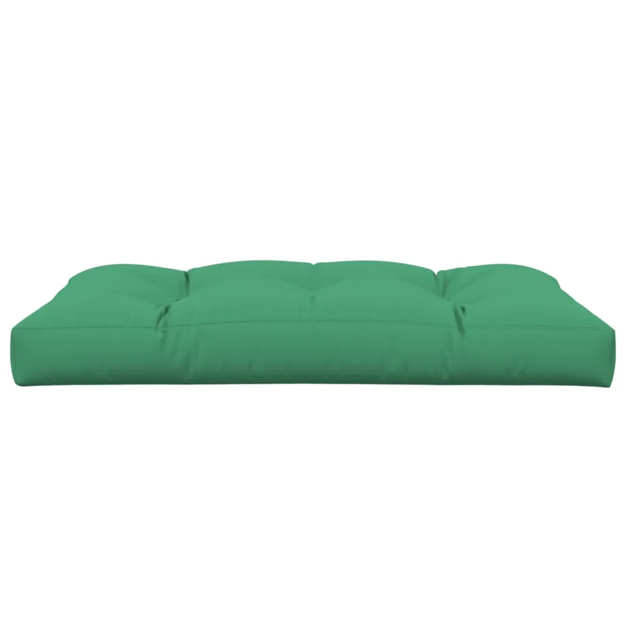 Coussin de palette vert 120x80x12 cm tissu - 5
