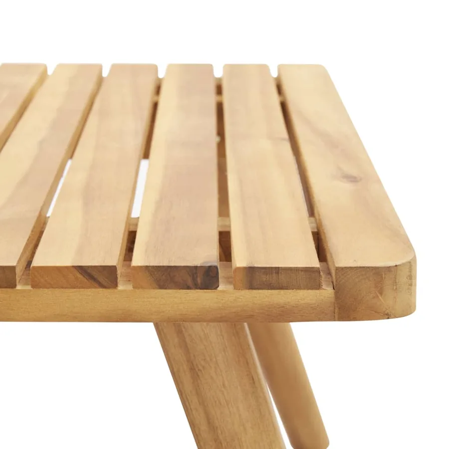 Salon de jardin 4 pcs avec coussins Bois d'acacia solide - 14