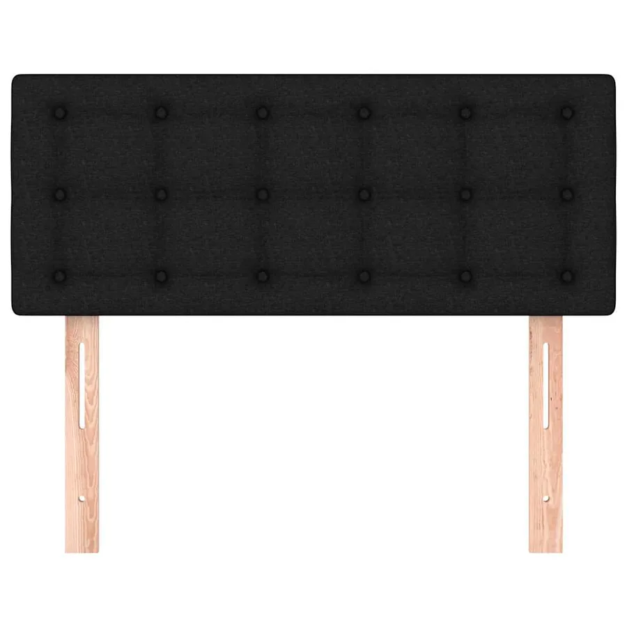 Tête de lit Noir 100x5x78/88 cm Tissu - 3