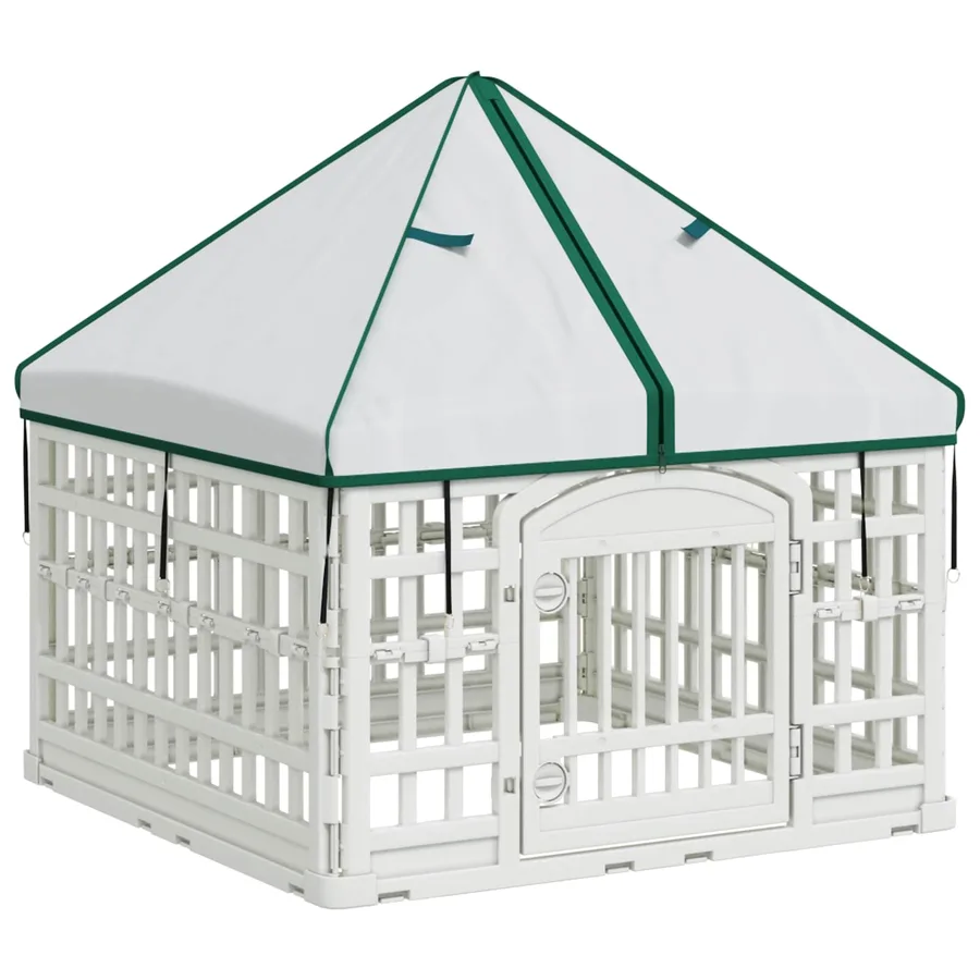 Panneau de jeu pour chien 4 panneaux avec toit 88 x 88 x 112 cm - 2