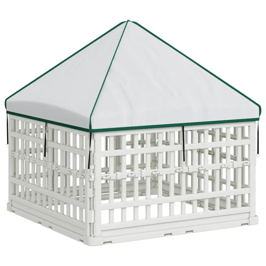 Panneau de jeu pour chien 4 panneaux avec toit 88 x 88 x 112 cm - 6