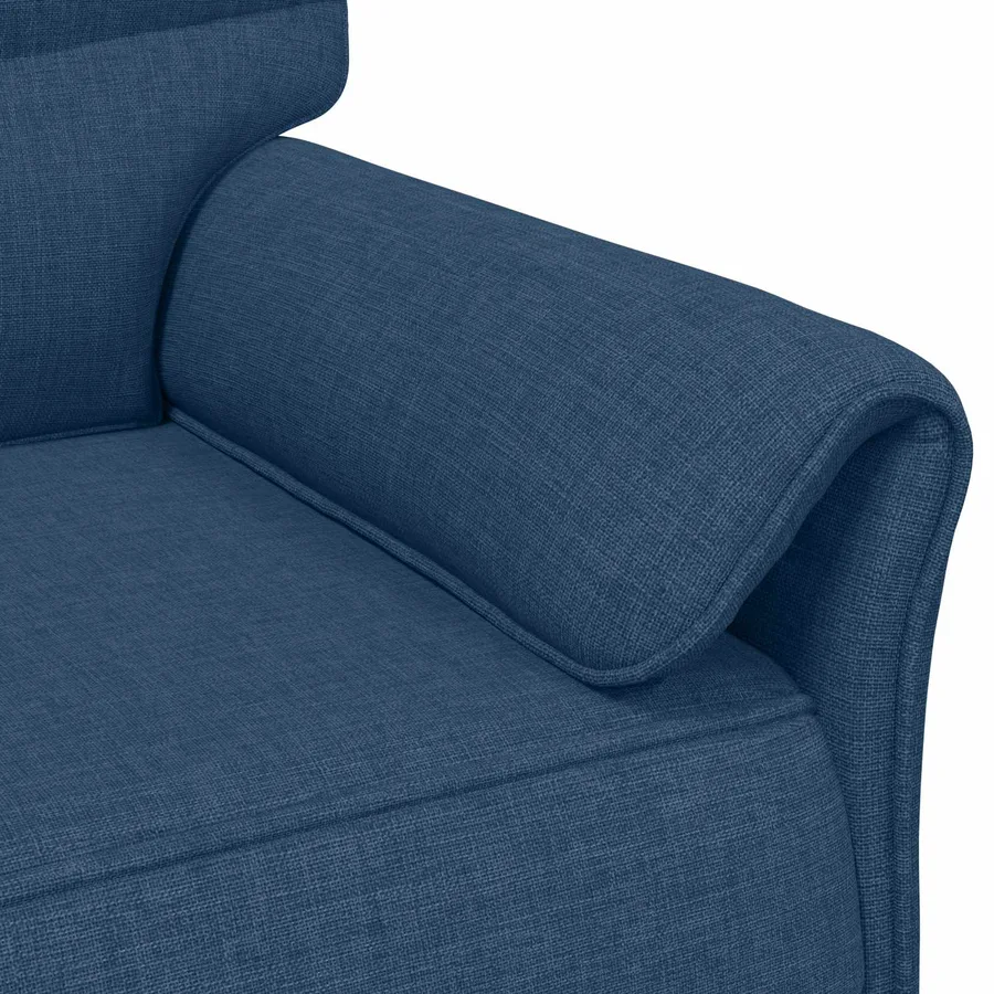 Canapé 100% polyester, cadre en métal, MDF, Contreplaqué - 6