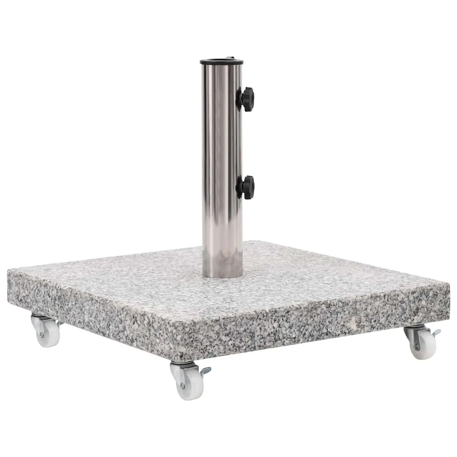 Socle de parasol Granite 30 kg Carré Gris - 2