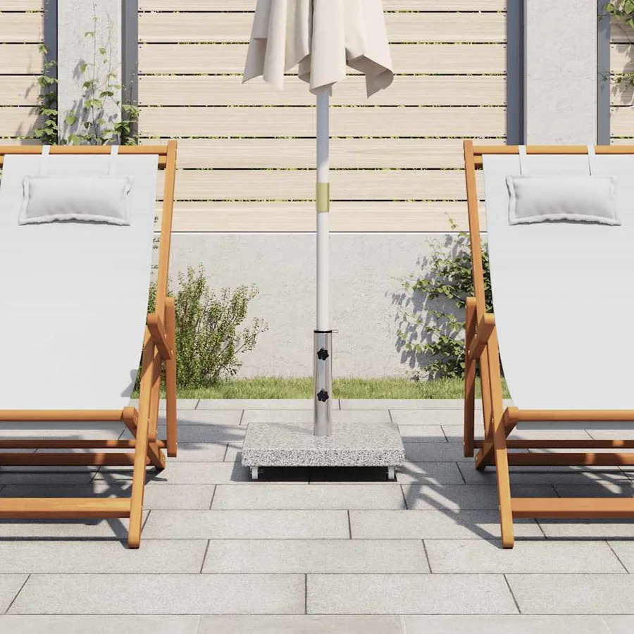Socle de parasol Granite 30 kg Carré Gris - 3