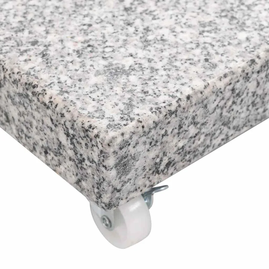 Socle de parasol Granite 30 kg Carré Gris - 5