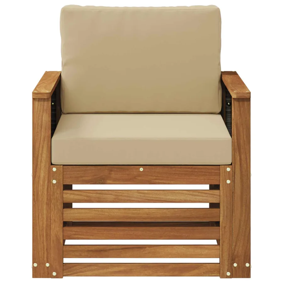 Sofa de milieu extérieur Naturel - 3