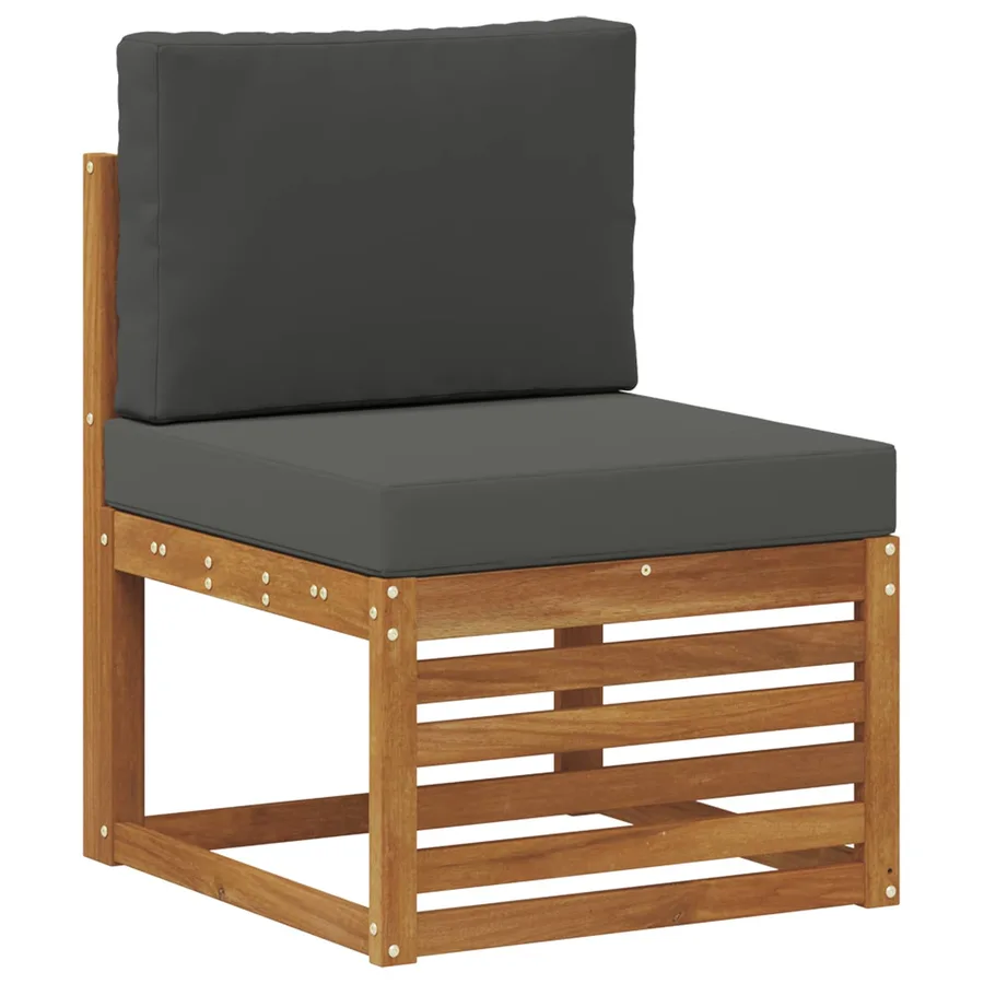 Ensemble de canapés d'extérieur 7 pcs Naturel et Anthracite - 3
