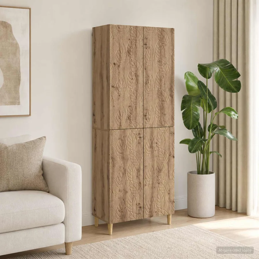 Ensemble de Meubles 2 pc Chêne artisanal Bois d'ingénierie