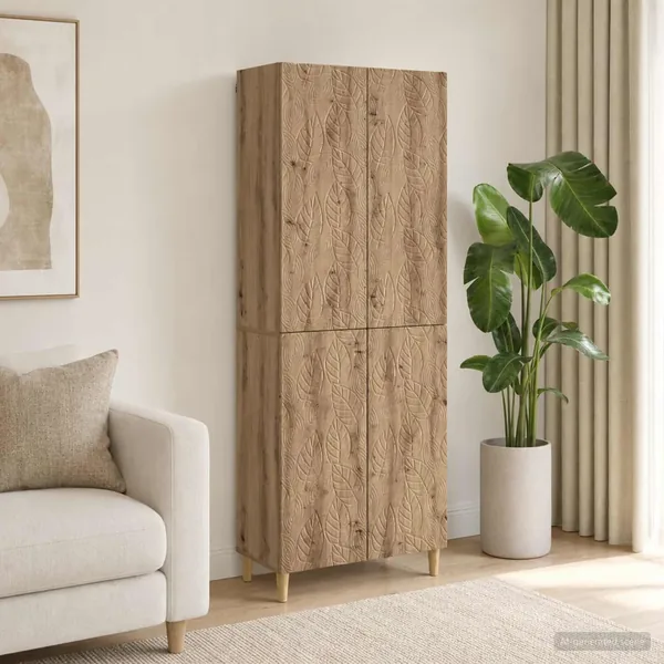 Ensemble de Meubles 2 pc Chêne artisanal Bois d'ingénierie
