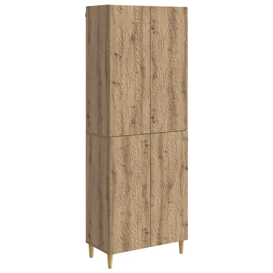 Ensemble de Meubles 2 pc Chêne artisanal Bois d'ingénierie - 2