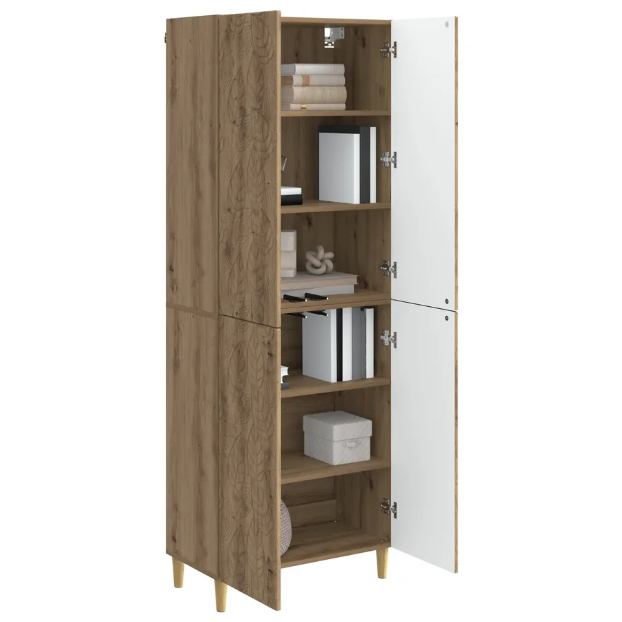 Ensemble de Meubles 2 pc Chêne artisanal Bois d'ingénierie - 3