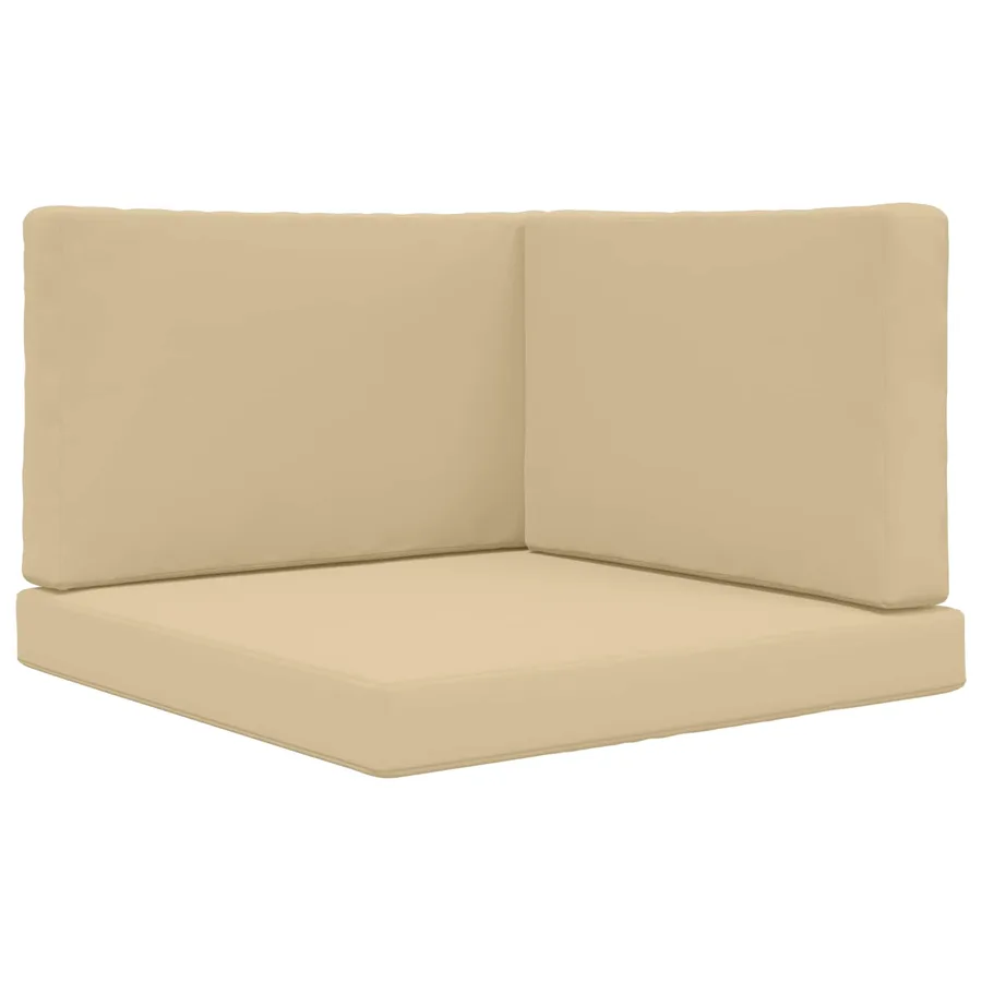 Coussin de canapé d'extérieur 3 pcs Beige Polyester - 2