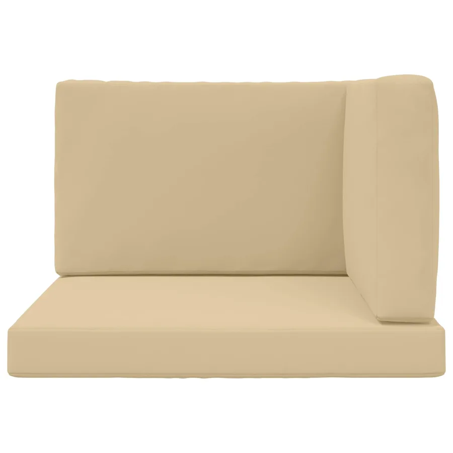 Coussin de canapé d'extérieur 3 pcs Beige Polyester - 6