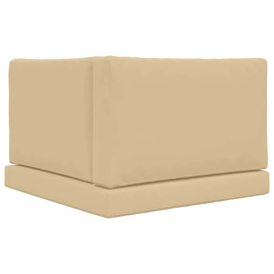 Coussin de canapé d'extérieur 3 pcs Beige Polyester - 7