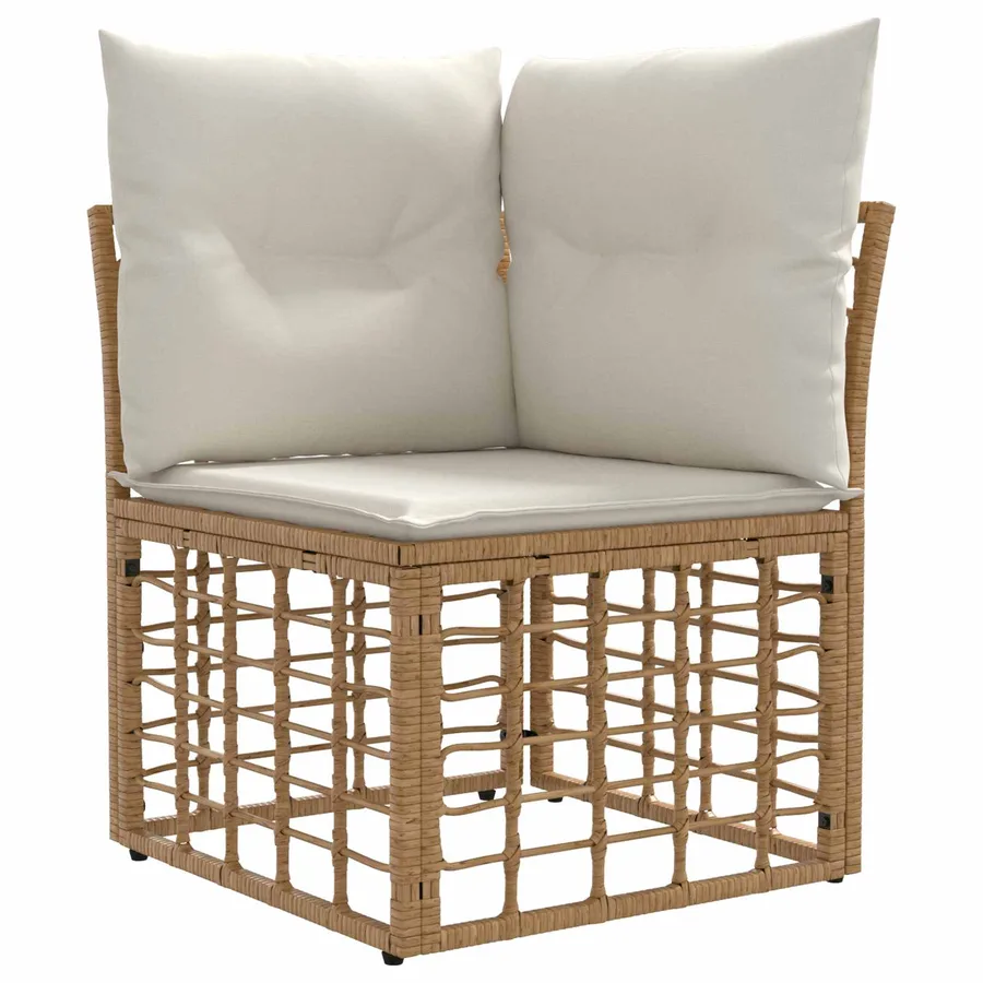 Ensemble de canapés d'extérieur Naturel Polyester - 3