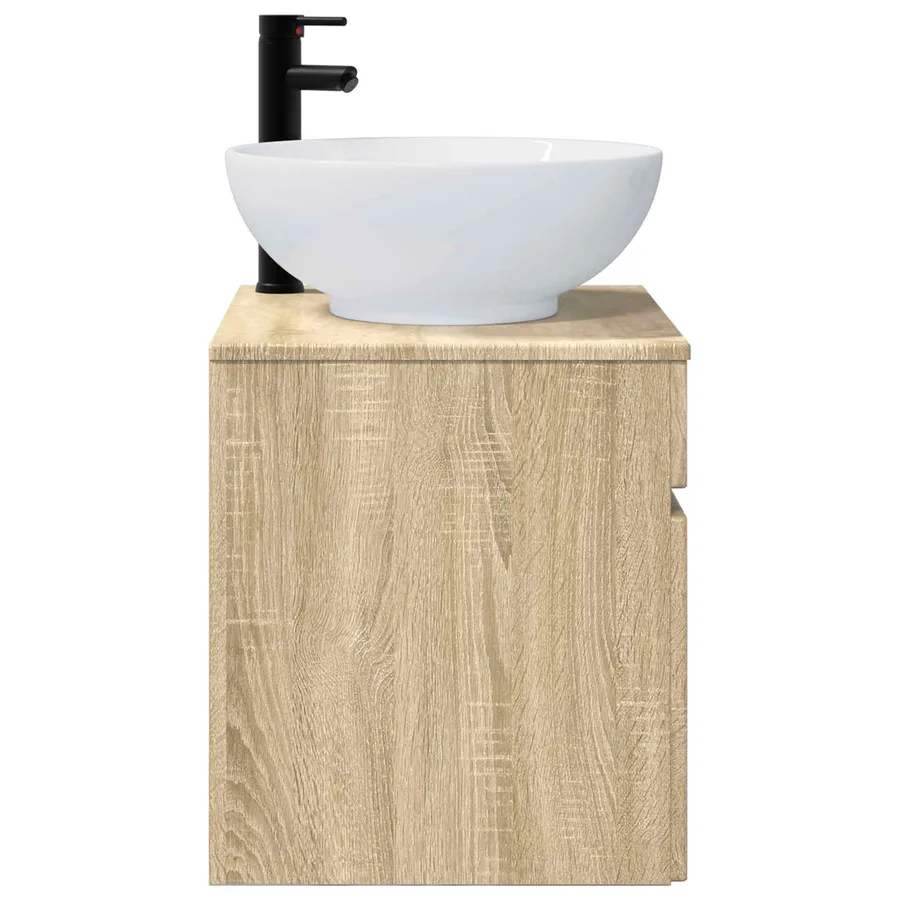 Meuble de lavabo mural Chêne Sonoma 49 x 44,5 x 66,5 cm - 3