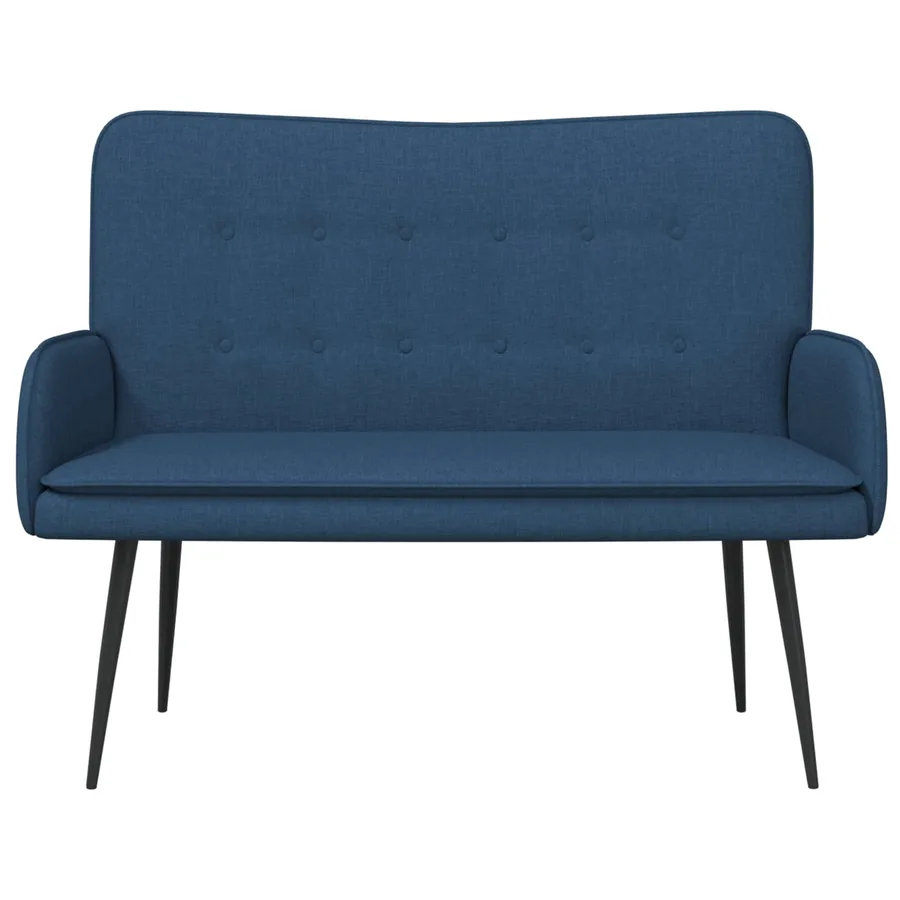 Sofa 2 places Bleu 115 x 61 x 87 cm Tissu - 4