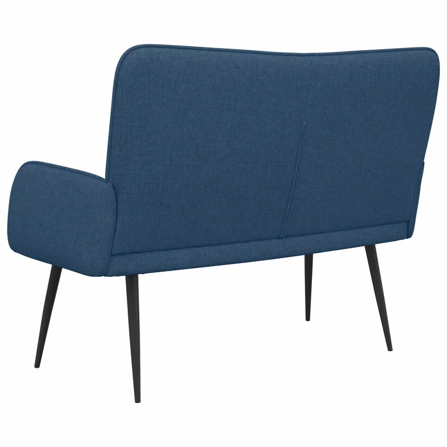 Sofa 2 places Bleu 115 x 61 x 87 cm Tissu - 6